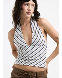 Insight - Danni Stripe Halter Top
