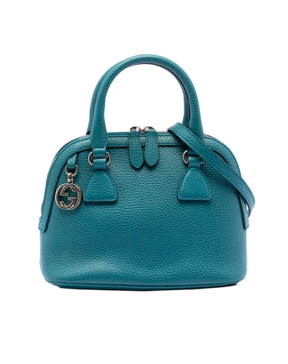 Pre-Loved by Azura Reborn - Pre-Loved Small Dollar Calfskin GG Charm Dome Satchel