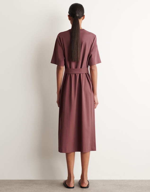 COS - Belt-Detail Midi T-Shirt Dress