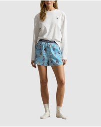 Polo Ralph Lauren - Polo Bear Print Striped Cotton Boxer Short