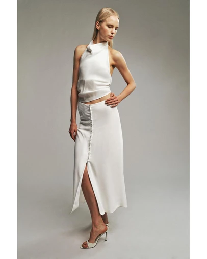 Bardot - Riella Button Front Midi Skirt