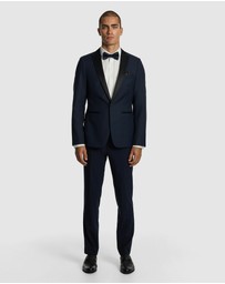 yd. - Seville Slim Fit Tuxedo Wool Blend Suit Jacket