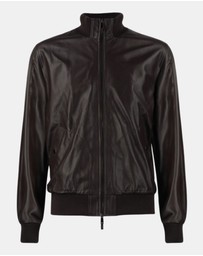 Henry Bucks - McKinnon Stefano Accorsi Leather Bomber Jacket