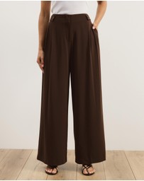 Atmos&Here - Isola Waist Detail Tailored Pants
