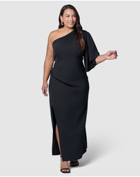 Pink Dusk by Curve Project - Angel Eyes Maxi Dress