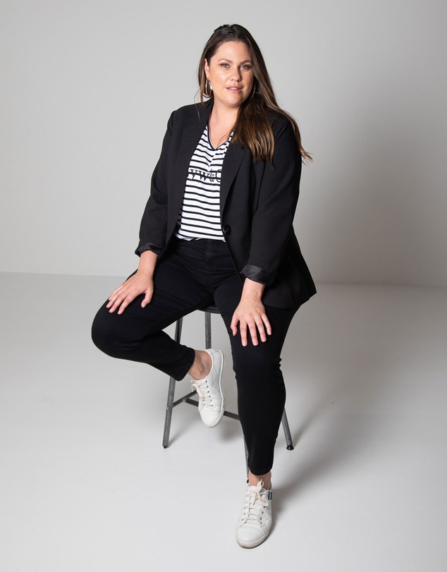 Love Your Wardrobe - Lexi Overdyed Black Denim Jeans
