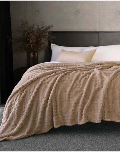 Bambury - Lattice Sherpa Fleece Blanket
