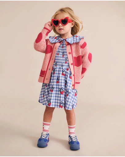 Huxbaby - Heart Tipped Cardigan - Babies-Kids