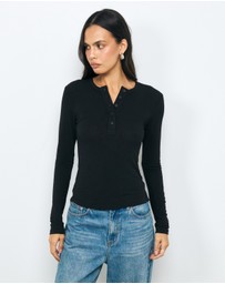AERE - Maya Henley T-Shirt