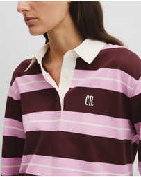 Country Road - Australian Cotton Stripe Rugby Polo Sweat