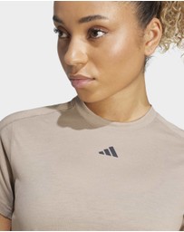 adidas Performance - AEROREADY Train Essentials Minimal Branding Crewneck Tee Womens