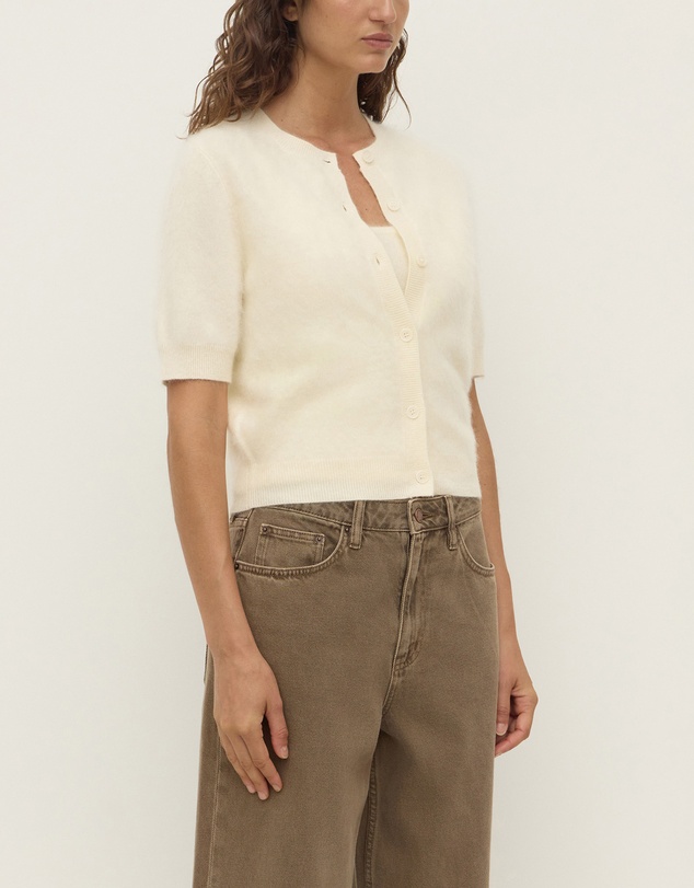 Assembly Label - Carina Wool Short Sleeve Cardigan