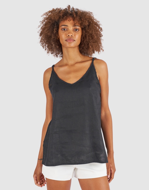 CAMIXA - CAMI-V linen Camisole Top