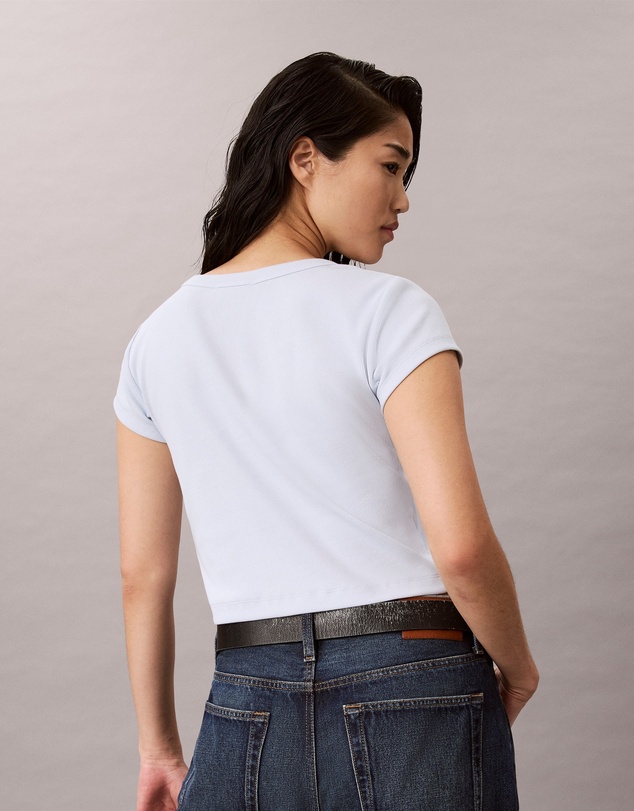 Calvin Klein Jeans - Woven Monogram Logo Slim T-Shirt
