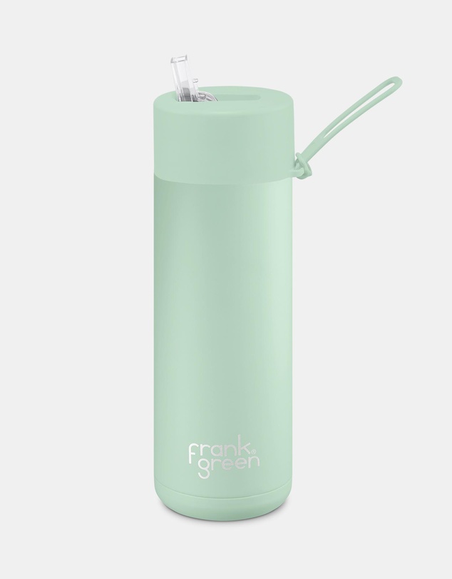 Frank Green - 20oz Stainless Steel Ceramic Reusable Bottle with Straw Lid