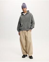 Cotton On - Cropped Zip Up Hoodie