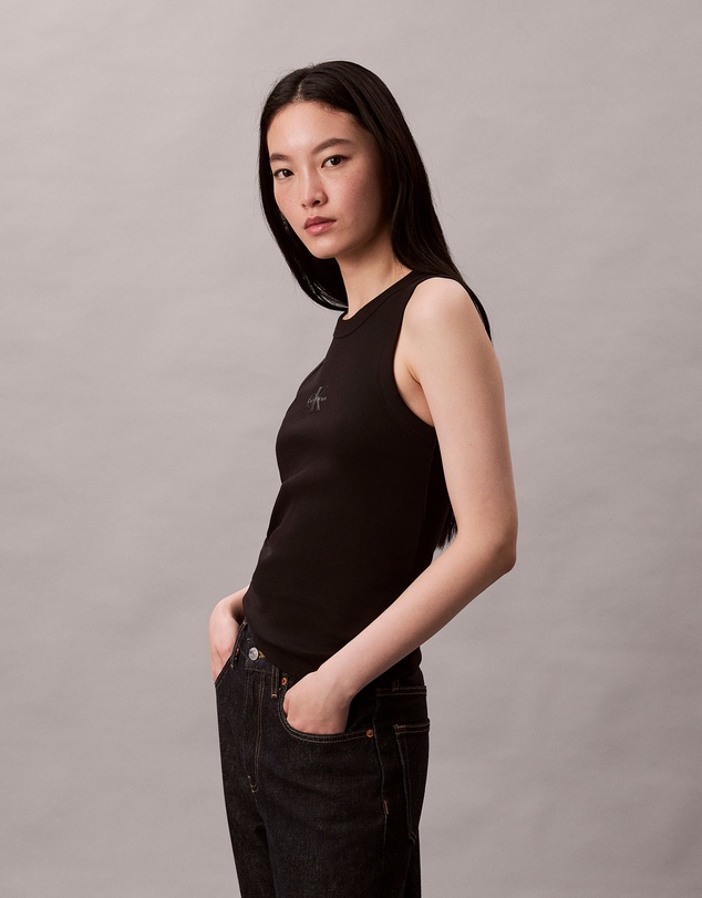 Calvin Klein Jeans - Monologo Rib Tank Top