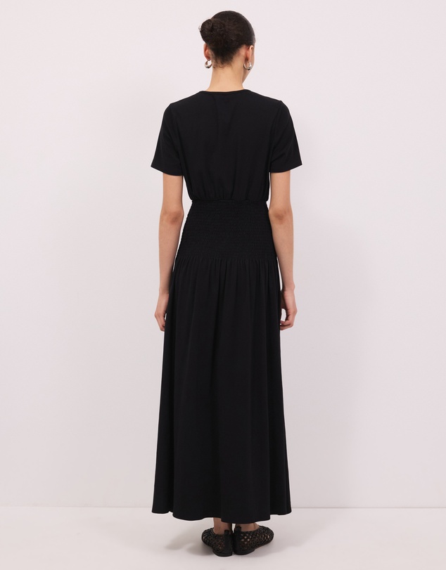 Calli - Leni Shirred T-Shirt Maxi Dress