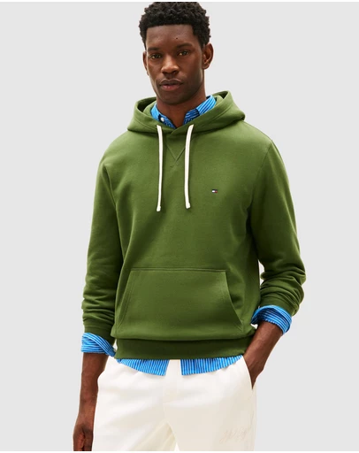 Tommy Hilfiger - Flag Embroidery Fleece Hoody