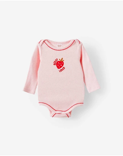 Cotton On Kids - Organic Pointelle Long Sleeve Bubbysuit