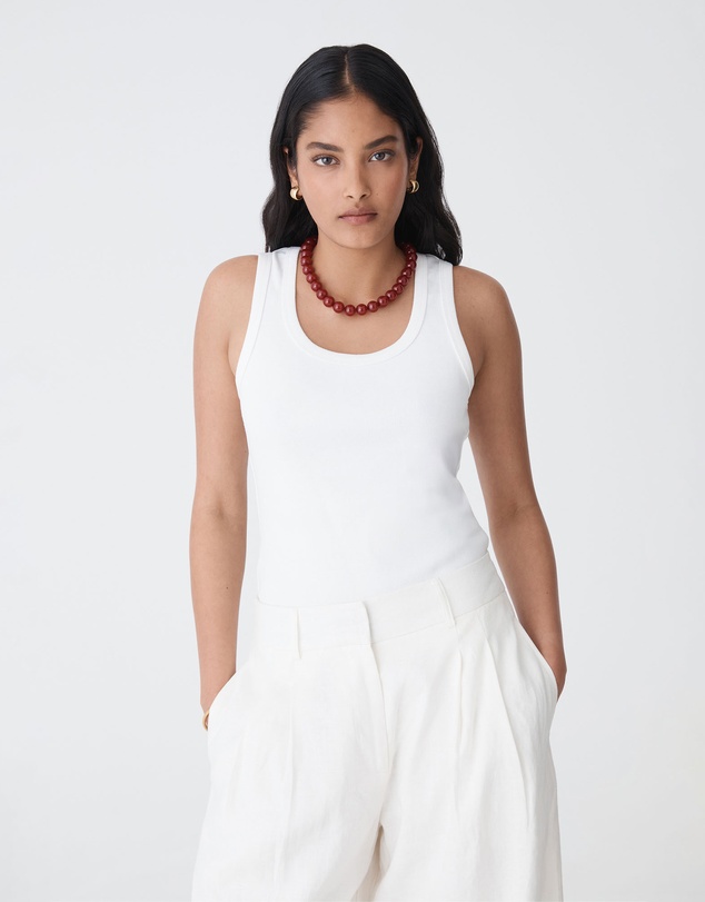 Forcast - Maisie Cotton Rib Singlet