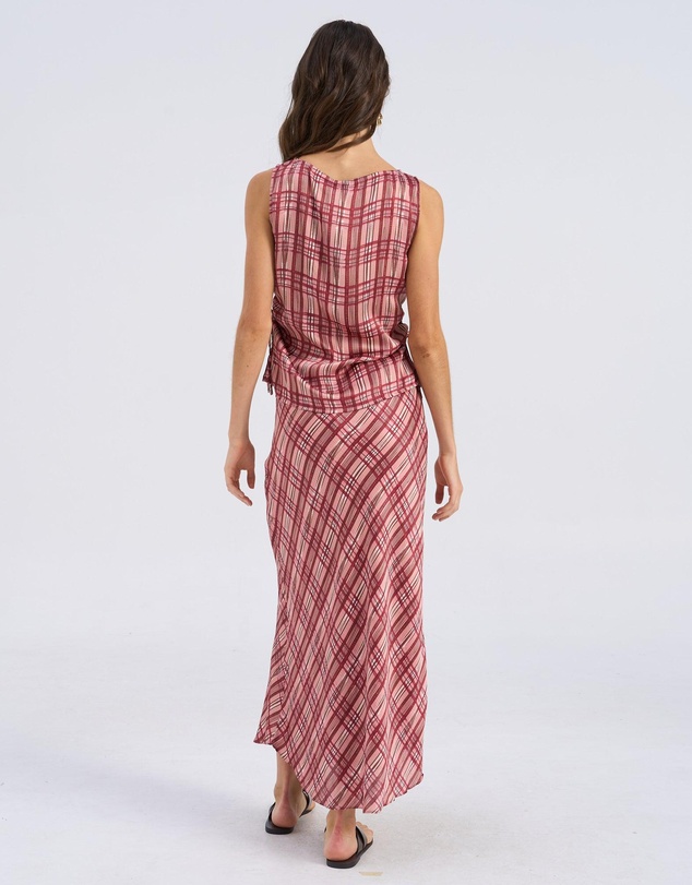 Vero Moda - Lise Check Midi Skirt