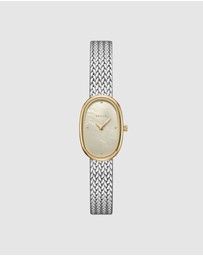 Breda - Jane Tethered Two Tone Gold and Metal Mesh Watch, 18MM