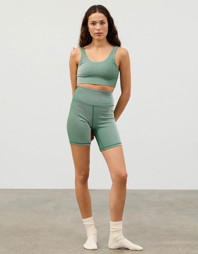 Zulu & Zephyr - Stripe Rib Crop Top