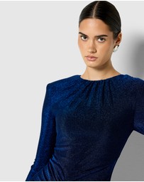 Montique - Dion Metallic Gown