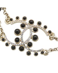 Pre-Loved by Azura Reborn - Pre-Loved Gold Plated CC Faux Pearl Rhinestones Bracelet