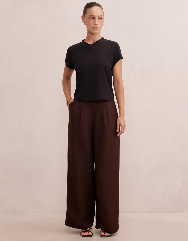 Forever New Petite - Eva Petite Linen Wide Leg Pants