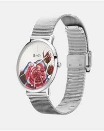 Rose & Coy - Art Series Skull & Rose Watch