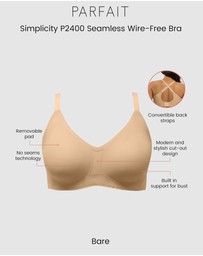 Parfait - Simplicity Seamless Wirefree Bonded Bra with Removable Padding