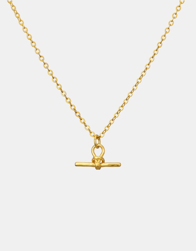 Zoe Olivia - 14K Gold Vermeil T-Bar Necklace