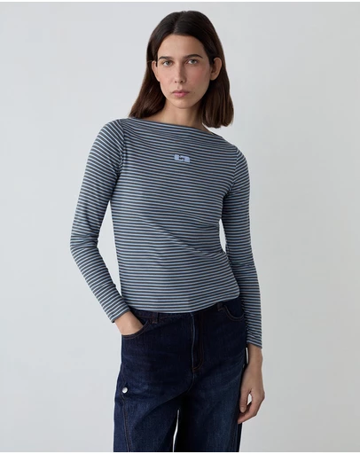 Laagam - Emory Striped Long Sleeve T-Shirt