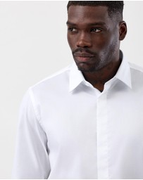 Brooksfield - Concealed Placket Tuxedo Shirt