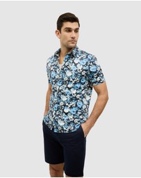 Politix - Painted Floral Short Sleeve Shirt