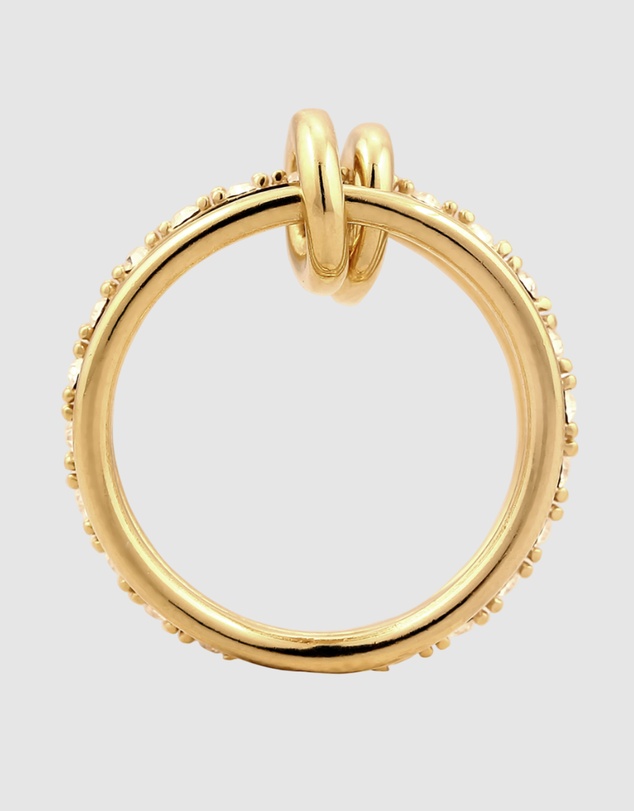 Elli Jewelry - Ring Women Elegant Crystals 925 Sterling Silver Gold Plated