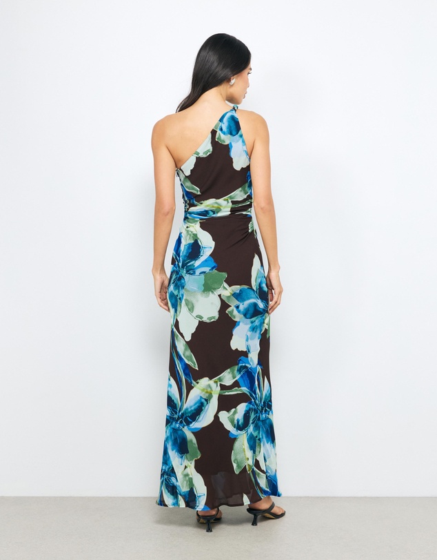 AERE - Zahra One Shoulder Midi Dress