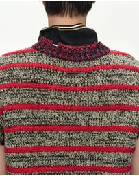 Andersson Bell - Fringe Stripe Wool Crew-Neck Vest