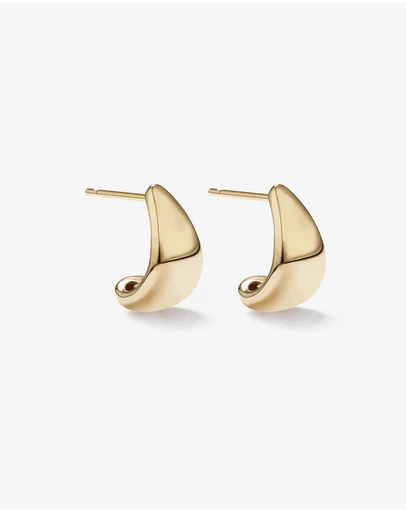 Michael Hill - Polished Graduated Dome Huggie Stud Earrings in 10kt Yellow Gold