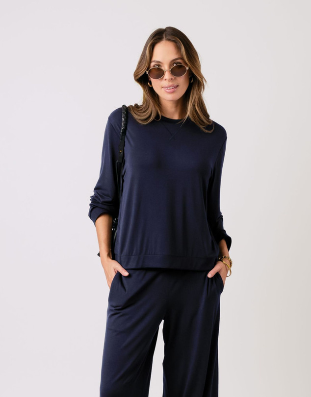 UNE PIECE - Lounge Long Sleeve Crew Neck Top