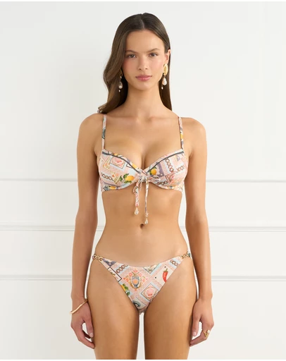 Aqua Blu Australia - Azulejos Crawford Bikini Top