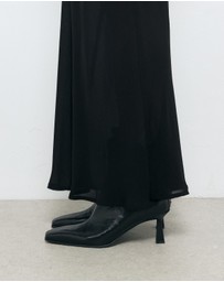 AERE - Karina Leather Ankle Boots