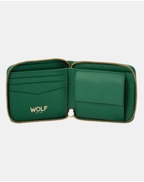 Wolf - Wolf Signature Range Zip Around Wallet Green