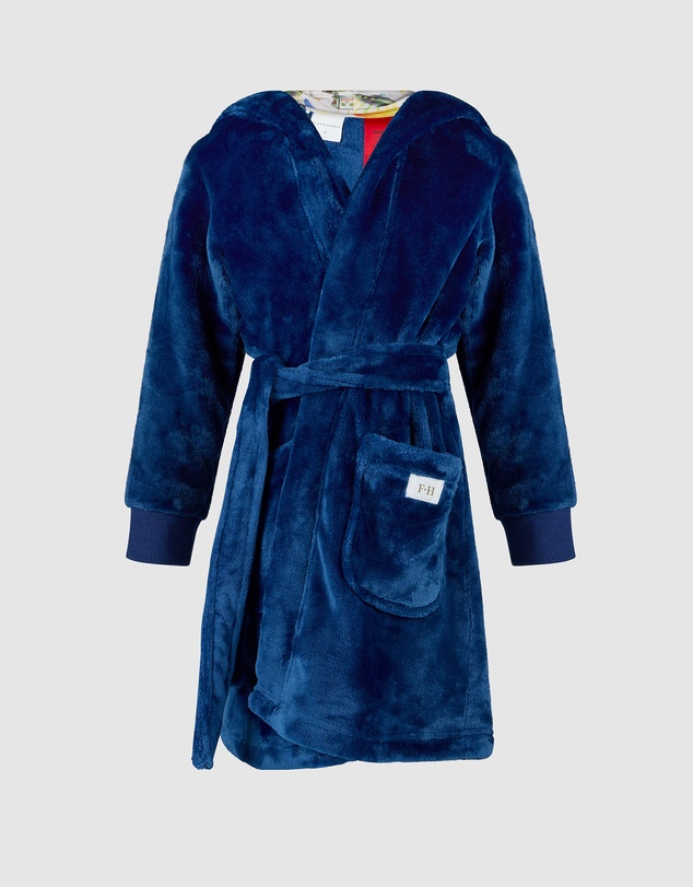 Fleur Harris - Cosy Robe in Navy