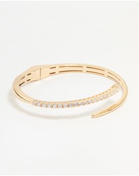 Lovisa - Gold Diamante Hinge Bangle