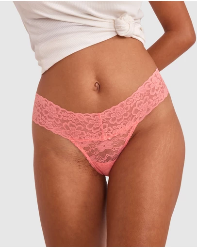 Bras N Things - Eva V String - Dark Coral