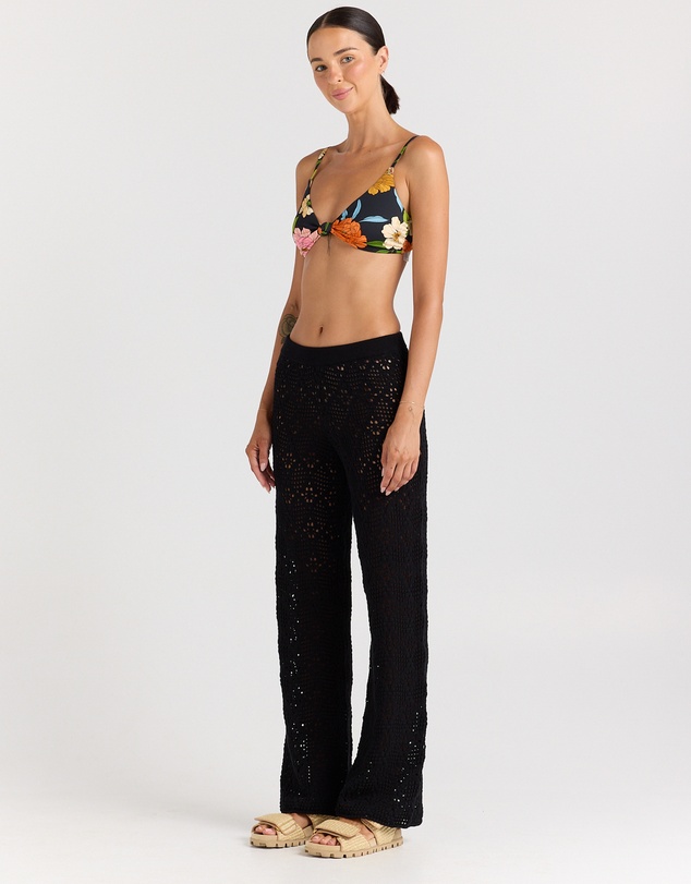 Poolside Paradiso - Messina Knit Pant - Black