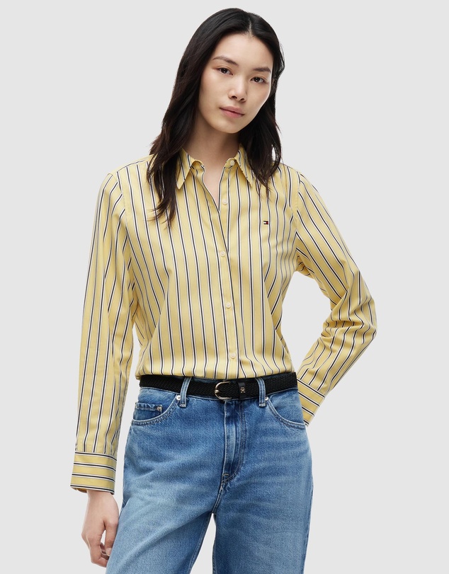 Tommy Hilfiger - Regular Fit Flag Embroidery Poplin Shirt